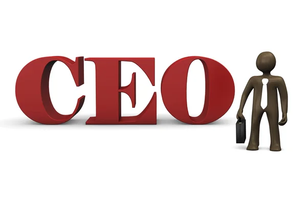 Cartoon character, CEO — Stock Photo, Image