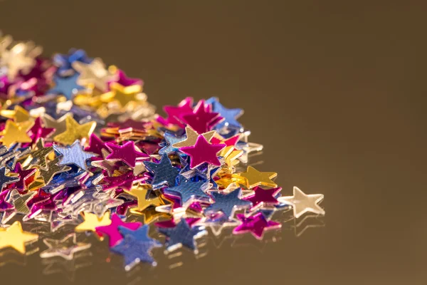 Muitas estrelas coloridas — Fotografia de Stock