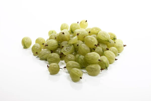 Pile of green gooseberries — Stock Photo, Image