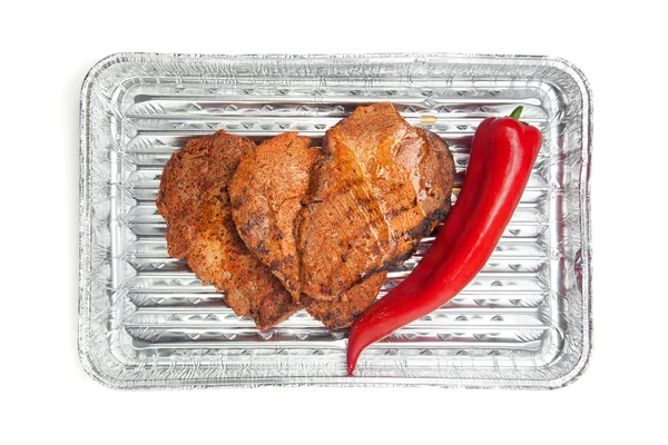 Čerstvé grilované steaky — Stock fotografie