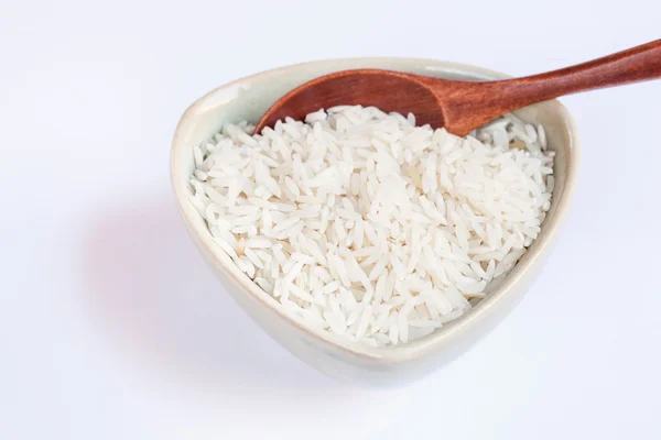 Arroz basmati en tazón — Foto de Stock