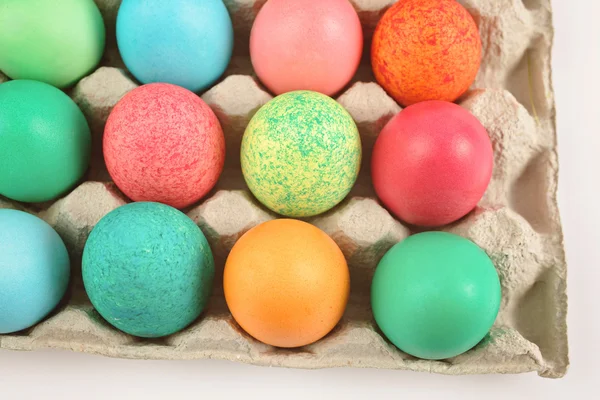 Színes festett tojások — Stock Fotó