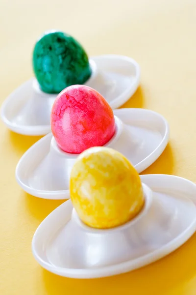 Uova dipinte colorate — Foto Stock