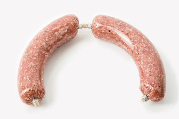 Gehakt varkensvlees met uien en ham — Stockfoto