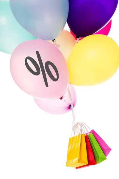 Colorful balloons, bags — Stock Photo, Image