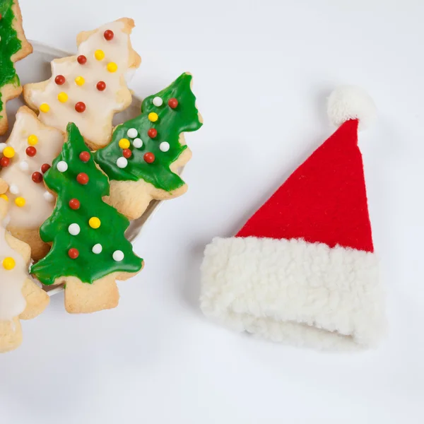 Пластина з Різдвяне печиво — стокове фото