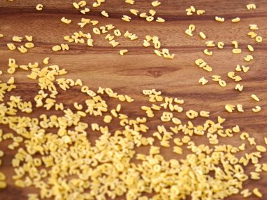 Alfabe erişte yığını