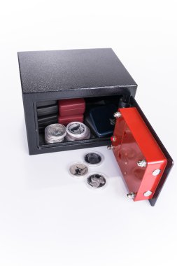 Güvenli, değerli, sikke koleksiyonu