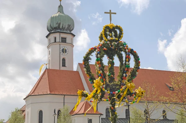 Árbol de Pascua en Bavaria, Alemania — Foto de Stock