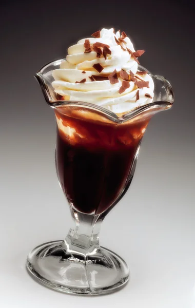 Eiskaffee im Glas — Stockfoto