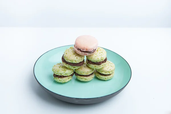 Házi pisztácia macaroons — Stock Fotó