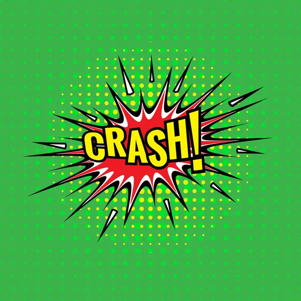 Crash.Pop arte burbujas cómicas — Vector de stock