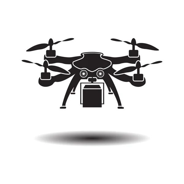 Drone levering geïsoleerd vector icoon — Stockvector