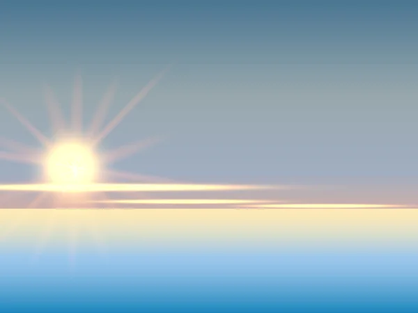 Sonnenuntergang Himmel Stratosphäre Hintergrund, im Bild aus dem Flugzeug. Vektorillustration. — Stockvektor