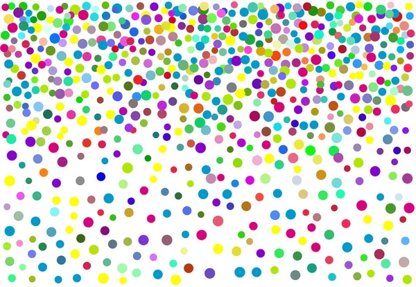 Абстрактный фон с падающими круглыми конфетти. Векторная иллюстрация . — стоковый вектор