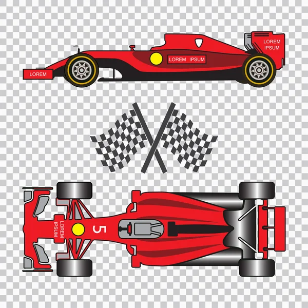 Rojo coche de carreras — Archivo Imágenes Vectoriales