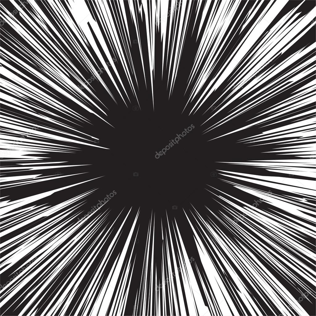 Comic book black and white radial lines Stock Vector Image by ©klerik78  #112057454
