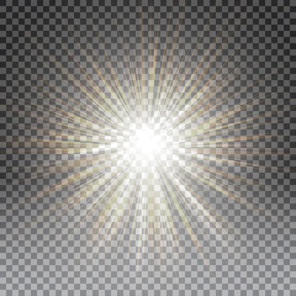햇빛 특수 렌즈 플레어 라이트 — 스톡 벡터