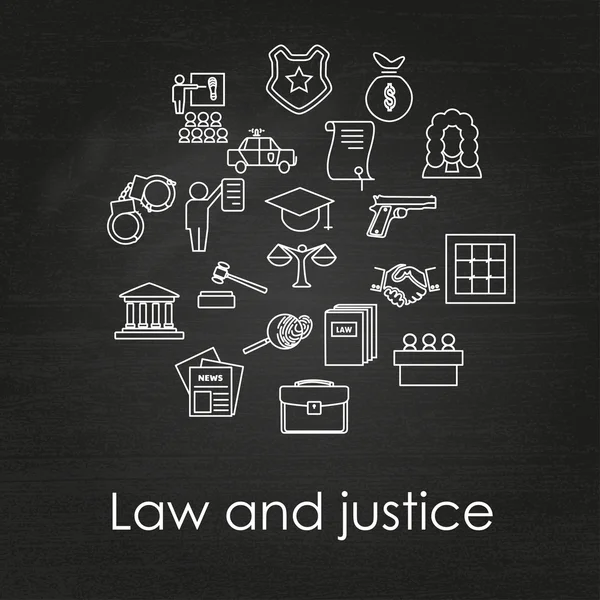 Direito e Justiça —  Vetores de Stock