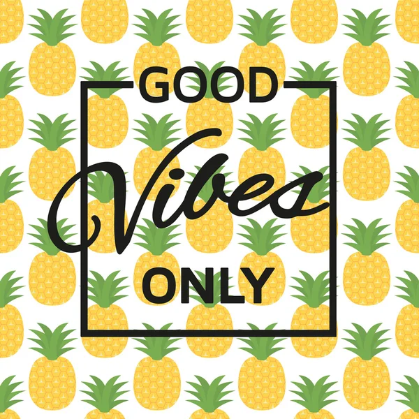 Good vibes only background. Vector illustration. — Stock Vector