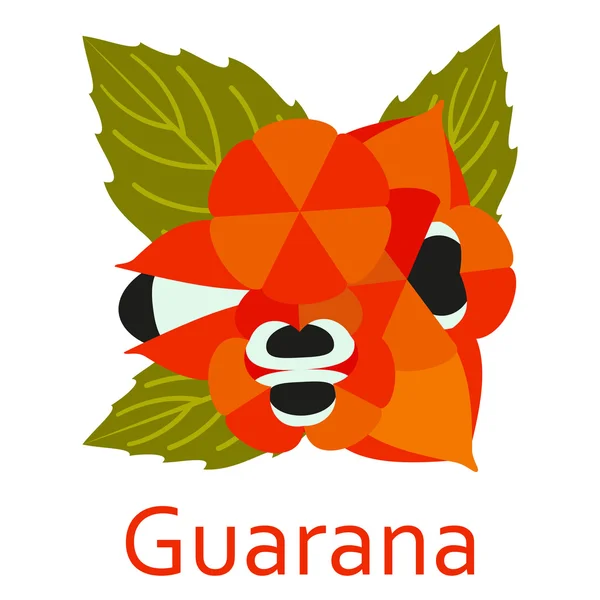 Icono de comida estupenda. Guaraná. Ilustración vectorial . — Vector de stock