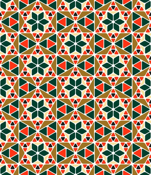 Conjunto de padrões geométricos sem costura. Ilustração vetorial . — Vetor de Stock