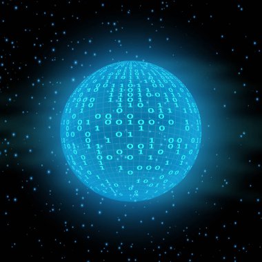 Küresel uluslararası bağlantı bilgi alışverişi. Gezegen alanı modern gelecek teknolojisi