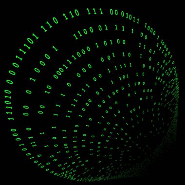 Modern teknoloji kavramı ikili kod dijital arkaplan