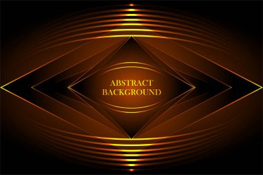 Altın sarısı, soyut arkaplan geometri parlaklığı ve sunum tasarımı için katman elementleri. İş dünyası, şirket, kurum, parti, şenlik, seminer ve görüşmeler için uygun