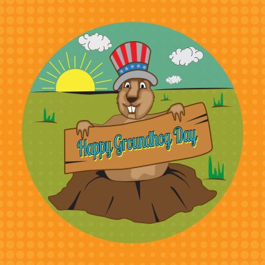 Köstebek günü kartları.