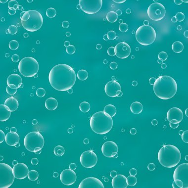 Texture water with bubbles