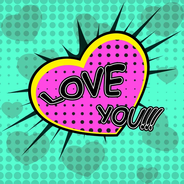 Love design over dotted background vector — Stock Vector