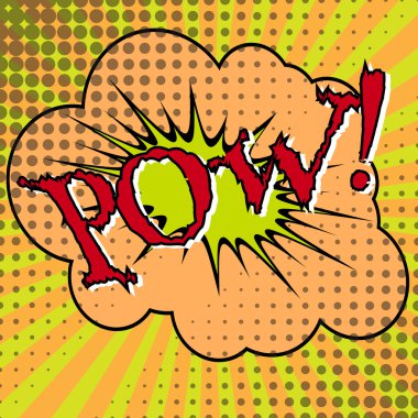 Pow komik konuşma balonu