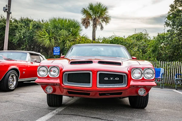 Tybee Island Octubre 2020 1971 Pontiac Gto Una Feria Local —  Fotos de Stock