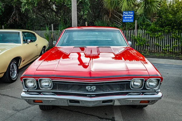 Tybee Island Octubre 2020 1968 Chevrolet Chevelle Hardtop Coupé Una —  Fotos de Stock