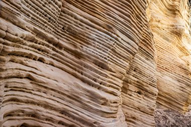 Lick Wash, Utah Kane County 'deki Grand Staircase-Escalante Ulusal Anıtı' ndaki ani sel baskınlarından dolayı kaya duvarlarının aşınmasıyla oluşmuş bir kanal..