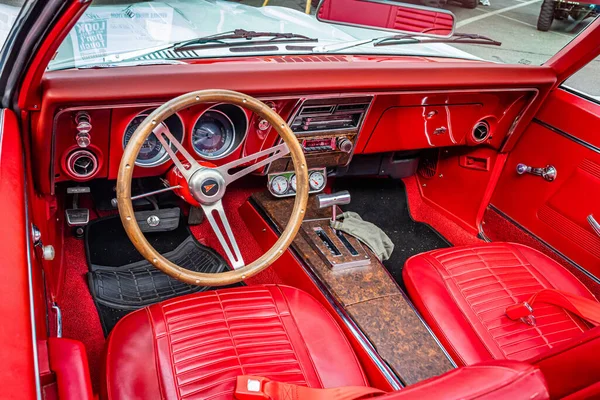 Tybee Island Października 2020 1968 Pontiac Firebird Lokalnym Pokazie Samochodów — Zdjęcie stockowe