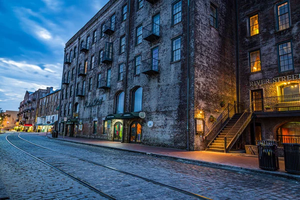 Savannah Usa Marzo 2016 Savannah Georgia World Famous River Street — Foto de Stock