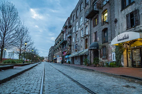 Savannah Usa Marzo 2016 Savannah Georgia World Famous River Street — Foto de Stock