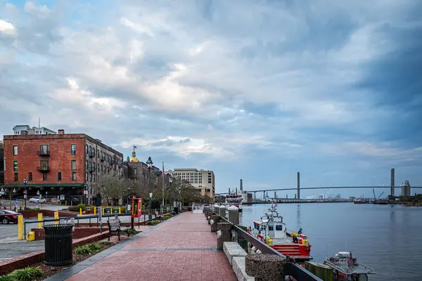 Savannah Usa Marzo 2016 Savannah Georgia World Famous River Street — Foto de Stock