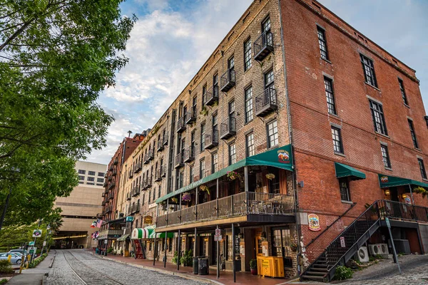 Savannah Usa Abril 2016 Savannah Georgia World Famous River Street — Foto de Stock