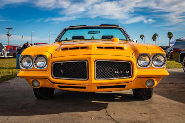 Daytona Beach, FL - November 27, 2020: 1971 Pontiac GTO 
