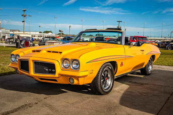 Daytona Beach November 2020 1971 Pontiac Gto Judge Convertible Local — 스톡 사진