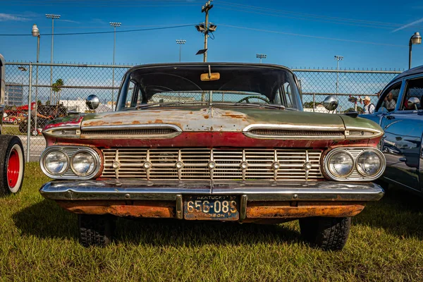 Daytona Beach Noviembre 2020 1959 Chevrolet Belair Sedán Una Feria — Foto de Stock