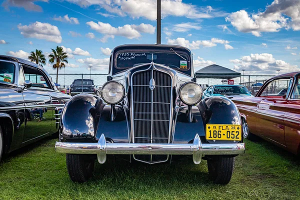 Daytona Beach November 2020 1935 Plymouth Coupe Local Car Show — 스톡 사진