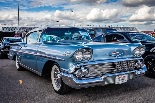 Daytona Beach Noviembre 2020 1958 Chevrolet Belair Impala Coupe Una —  Fotos de Stock