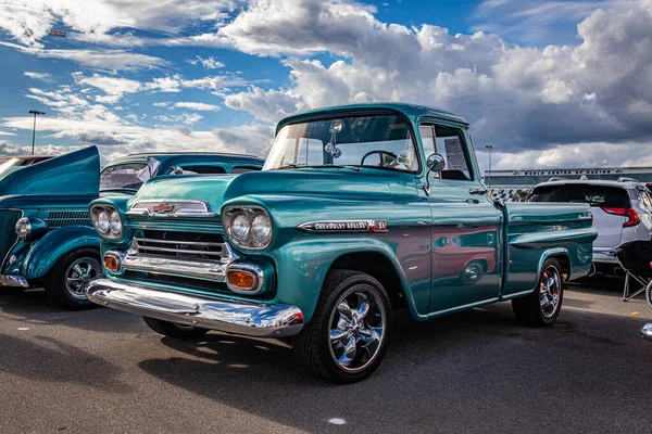 Daytona Beach Νοεμβρίου 2020 1959 Chevrolet Apache Fleetside Τοπική Έκθεση — Φωτογραφία Αρχείου