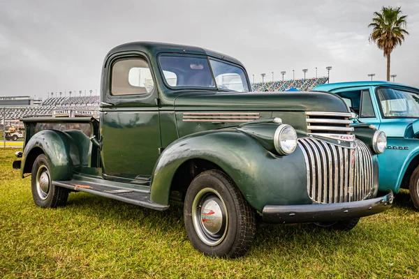 Παραλία Ντεϊτόνα Νοεμβρίου 2020 1941 Chevrolet Series Pickup Τοπική Έκθεση — Φωτογραφία Αρχείου