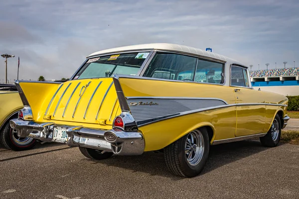 Daytona Beach Listopada 2020 1957 Chevrolet Nomad Lokalnym Pokazie Samochodów — Zdjęcie stockowe