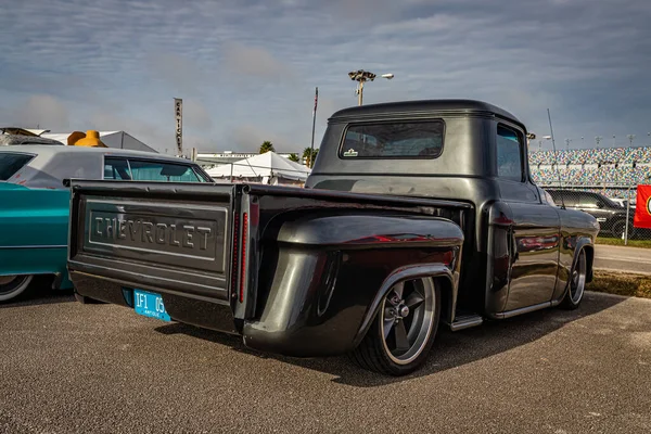 Daytona Beach Novembro 2020 Custom 1956 Chevrolet 3100 Apache Uma — Fotografia de Stock